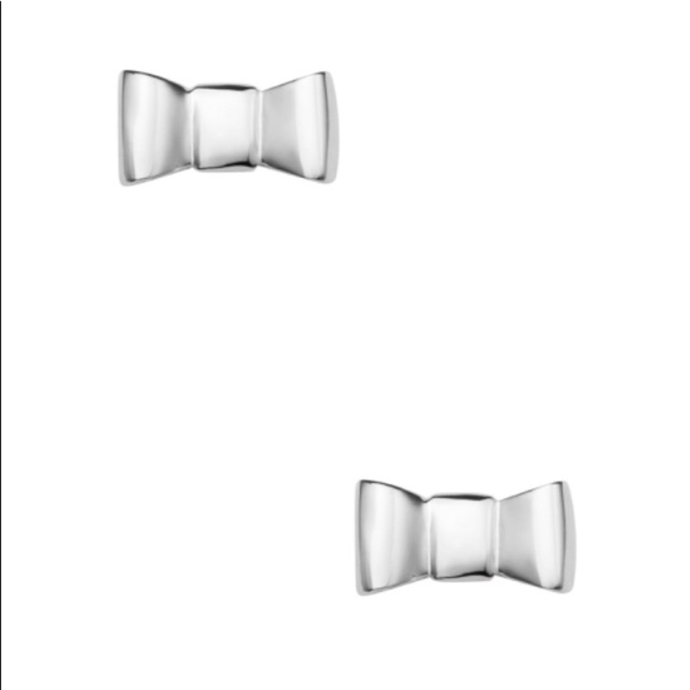 Kate Spade Silver Bow Large Earrings